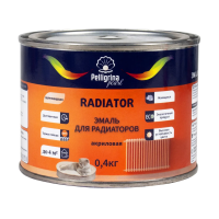 Эмаль акриловая для радиаторов белая 0,4 кг (1/28) "Пеллигрина жемчуг"
