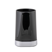 Купить Стакан для ванной комнаты "GLOSS" пласт. (черный) (1/12) "SWENSA" SWP-1901BLK-03