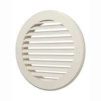 Купить Решетка вентиляционная круглая D 186 мм с фланцем D150 (1/35) "Эра" 15ркн Ivory