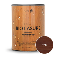 Пропитка водоотталкивающая для дерева "BIO LASURE" тик 0,9 л (1/12) "ELCON"