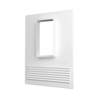 Купить Площадка торцевая вертик. с решеткой 180 х 250 мм фланец 60 х 120 мм пластик (1/50) "Эра" 612птвр