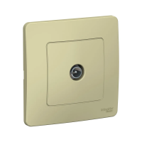 Купить Розетка телевизионная "BLANCA" коннектор, бежевый (1/10/20) "SCHNEIDER"