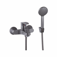 Купить Смеситель для ванн PL3205-17, графит/хром (1/10) "PLSTART"