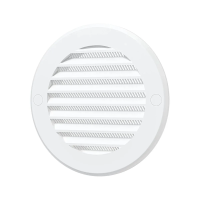 Купить Решетка вентиляц. круглая с сеткой D 136 мм с фланцем D100 (1/55) "Эра" 10ркс