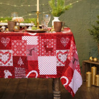 Купить Скатерть "Доляна" новогодняя мозаика 145*220 см (1) 7731139