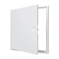 Купить Люк-дверца ревизионная 300 х 300 мм с ручкой-задвижкой ABC-пластик (1/40) "EVECS" лт3030п