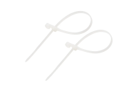 Купить Хомуты нейлон под винт 3,6 х 100 мм (набор 100 шт.), белые (1/10/200) "REXANT" 07-0104