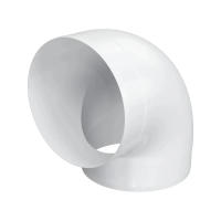 Купить Колено круглое 90°, D-150 мм пластик (1/14) "Эра" 15ккп