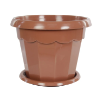 Купить Горшок для цветов "Гармония"  2,5 л  D 200 мм с поддоном (коричнев.) (1/30) "Альтернатива" м1575