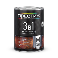 Грунт- эмаль по ржавчине 3 в 1 быстросохнущая синяя 0,9 кг (1/6) "Престиж"