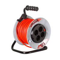 Купить Удлинитель на катушке су-3х1,5-30/2 4 розетки, 30 м 3*1,5 мм(1) "Ресанта"