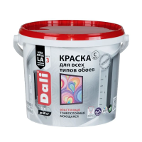 Краска акриловая "DALI" для обоев  база с  5 л (1) высокотиксотропная "Рогнеда"