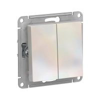 Купить Переключатель "ATLASDESIGN" 2-х кл. (механизм) 10а, жемчуг (1/10/60) "SCHNEIDER"