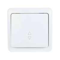 Купить Выключатель открыт. уст. "VIOLA" 1 кл. проходной, белый (1/12/144) "LEZARD" 751-0200-105