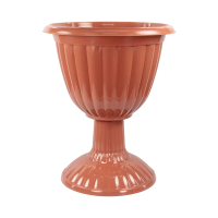 Купить Вазон для цветов "Жасмин" на высокой ножке 12 л  D 370 мм (коричнев.) (1/5) "Альтернатива" м1556