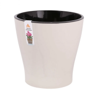 Купить Горшок для цветов "Лея" 3,6 л двойной (бежевый) (1/20) "Альтернатива" м7938