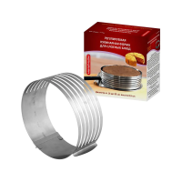 Купить Форма кулинарная для слоеных блюд регулир. нержав. D=16-20 см, H=8,5 см (1/12) "Мультидом" AN8-26