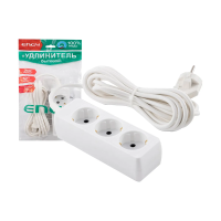 Купить Удлинитель "ENGY гранд"  5 м, 3 розетки с заземл. (пвс 3 х 0,75), белый (1/25)
