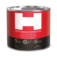 Грунт- эмаль по ржавчине 3 в 1 "H" черная 10 кг (1) 201010