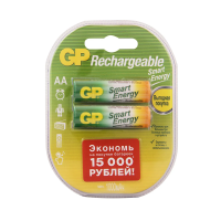 Купить Аккумулятор GP RECHARGEABLE 100AAHCSV-2CR2  тип аа, 1000 мач (2 шт. в блистере) (1/10/100)