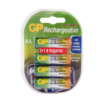 Купить Аккумулятор GP RECHARGEABLE 270AAHC3/1-2CR4  тип аа, 2700 мач (4 шт. в блистере) (1/8/80)