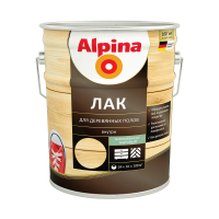 Лак для деревянных полов алкидно-уретановый шелковисто-матовый 10 л (1) "ALPINA"