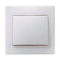 Купить Выключатель "Кварта" 1 кл. вс10-1-0-кб, 10а, белый (1/10/200) "IEK"