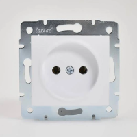 Купить Розетка "KARINA" 1 местн. (механизм) белый (1/10/120) "LEZARD" 707-0288-121B