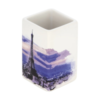 Купить Стакан для ванной комнаты "Париж" TU-P, керамика (1/4/24) "Рыжий кот"