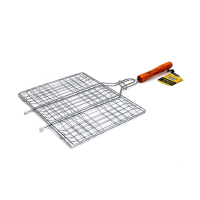 Купить Решетка-гриль 31*24 см дерев. ручка, 6 секции (1/12) "BBQ TIME" 80-018