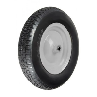 Купить Колесо для тачки D=360 мм, подшипник D=25 мм полиуретан. (PU 3.25-8/25) (1/5)