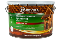 Пропитка декоративная "Экстра 3 в 1" орех 9 л (1) "DREVIKA"