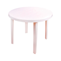 Купить Стол пласт. круглый  90*90*75 см (белый) (1) "Альтернатива" м2664