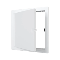 Купить Люк-дверца ревизионная нажимная 172 х 172 мм с фланцем пластик (1/34) "EVECS" L1515N