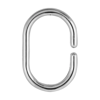 Купить Кольца для штор в ванную набор 12 шт. (хром) (1/12/480) "Рыжий кот"