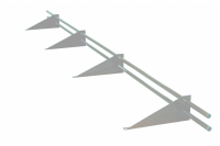 Купить Снегозадержатель трубчатый 30х3000 серый RAL 7004