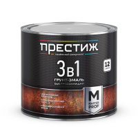 Грунт- эмаль по ржавчине 3 в 1 быстросохнущая белая 1,9 кг (1/6) "Престиж"