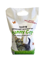 Купить Наполнитель древесный "FUNNY CAT" 4 л  (1/210)  для туалетов домашних животных