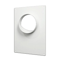 Купить Площадка торцевая 180 х 250 мм фланец D125 пластик (1/22) "Эра" 125птп