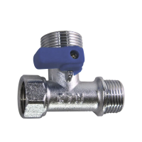 Купить Кран шаровой для быт. прибор. 1/2"х3/4"х1/2" внутр/наруж/наруж, флажок, никел. (1/100) "Стм"