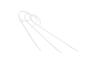 Купить Хомуты нейлон многоразовые 7,5 х 300 мм (набор 100 шт.) белые (1/10/50) "REXANT" 07-0309