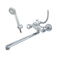 Купить Смеситель для ванн "Эко" цс-см 500/5-4к м_супер 350 мм двухвентильный, длинный поворотн. излив (1/8)