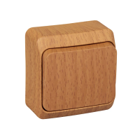 Купить Переключатель открыт. уст. "Этюд" 1 кл. 10а, бук (1/25/200) "SCHNEIDER"