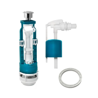 Купить Арматура водосливная 2 кноп. (гальв.), боковой подвод (1/20) "Инкоэр" и - сб2-бпрн-хх-в р