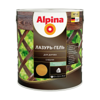 Лазурь-гель деревозащитная тик  2,5 л (1/4) "ALPINA"