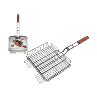 Купить Решетка-гриль 31*24*5 см антипригарн., дерев. ручка (1/12) "ECOS" 22139W