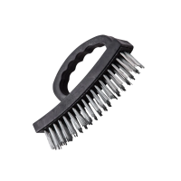 Купить Щетка по металлу 4 ряда пласт. ручка (1/12/120) "BEOROL"