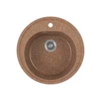 Купить Мойка для кухни врезная искусств. камень GRS-08-307 D-505 мм терракотовая (1) "GREENSTONE"