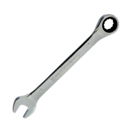 Купить Ключ комбинированный с трещоткой 16 мм, зеркальн. хром (1/120) "MATRIX PROFESSIONAL"