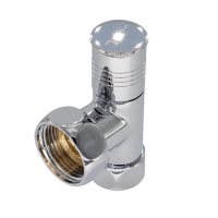 Купить Вентиль для полотенцесушителя угловой 1" х 3/4" внутр/внутр, ручка цилиндр. (1/40) "Стм термо"